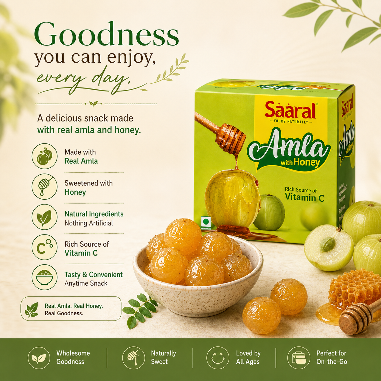 Saaral Amla with Honey – 12 Piece Family Pack
