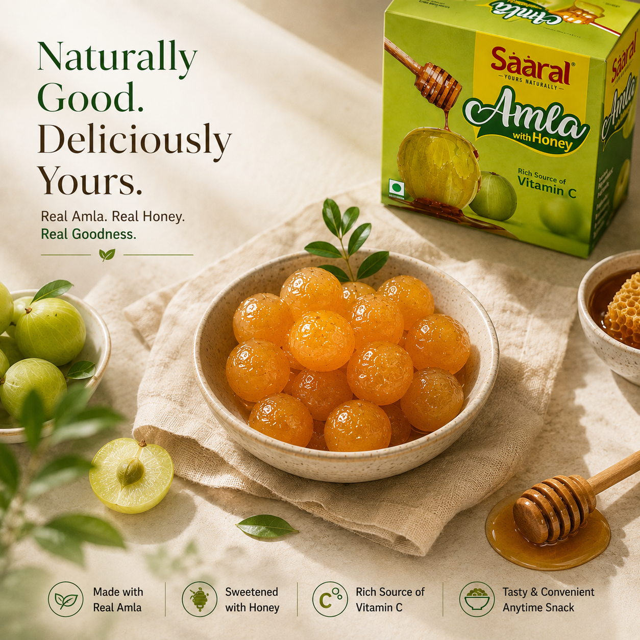 Saaral Amla with Honey – 12 Piece Family Pack