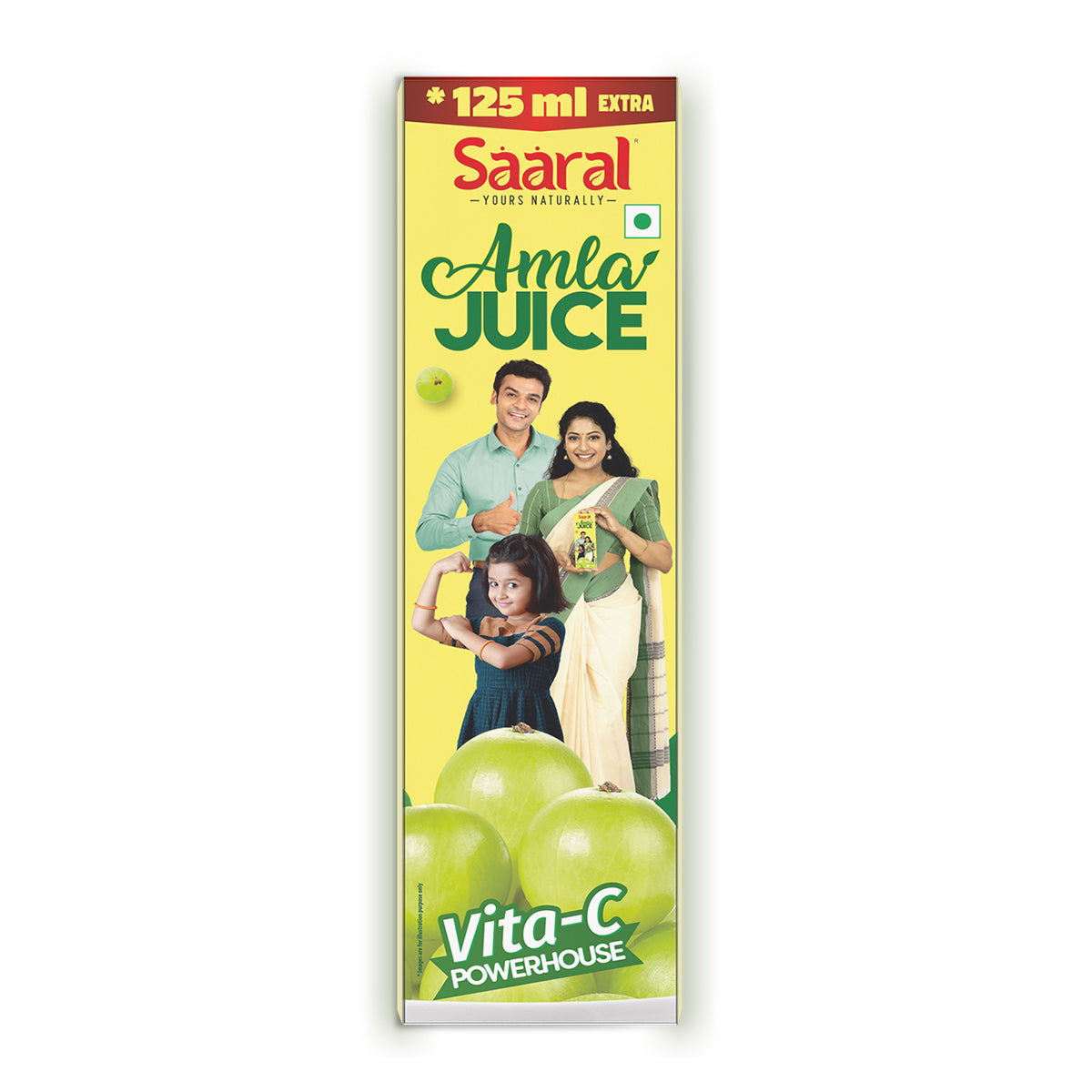 Saaral Amla Juice – 500 ml front packaging view