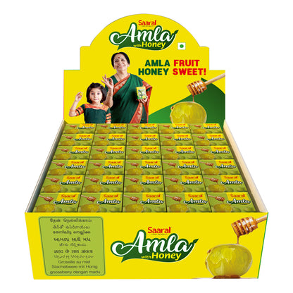 Saaral Amla with Honey – 60 Piece Jumbo Pack front packaging view