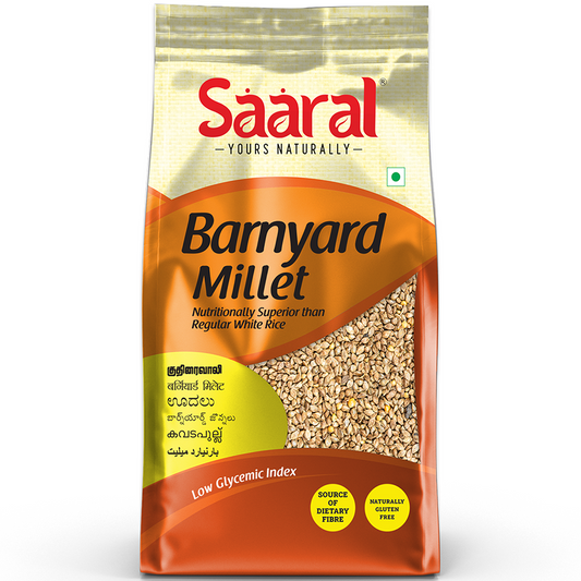 Saaral Barnyard Millet – 500 g front packaging view