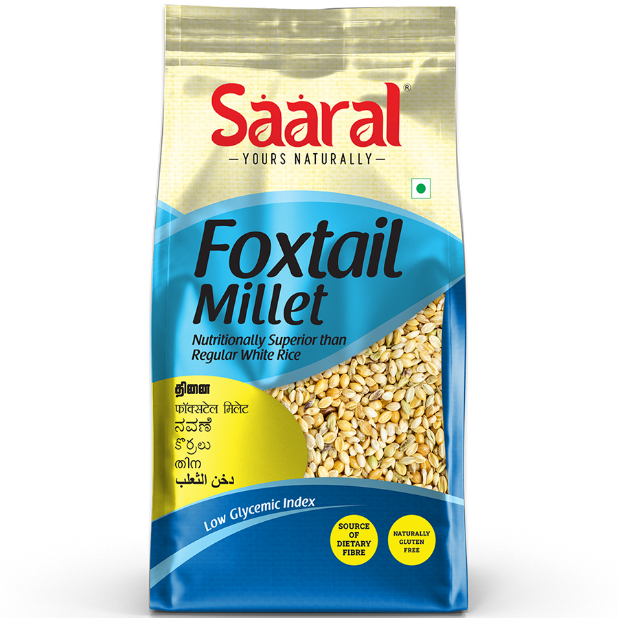 Saaral Foxtail Millet – 500 g front packaging view