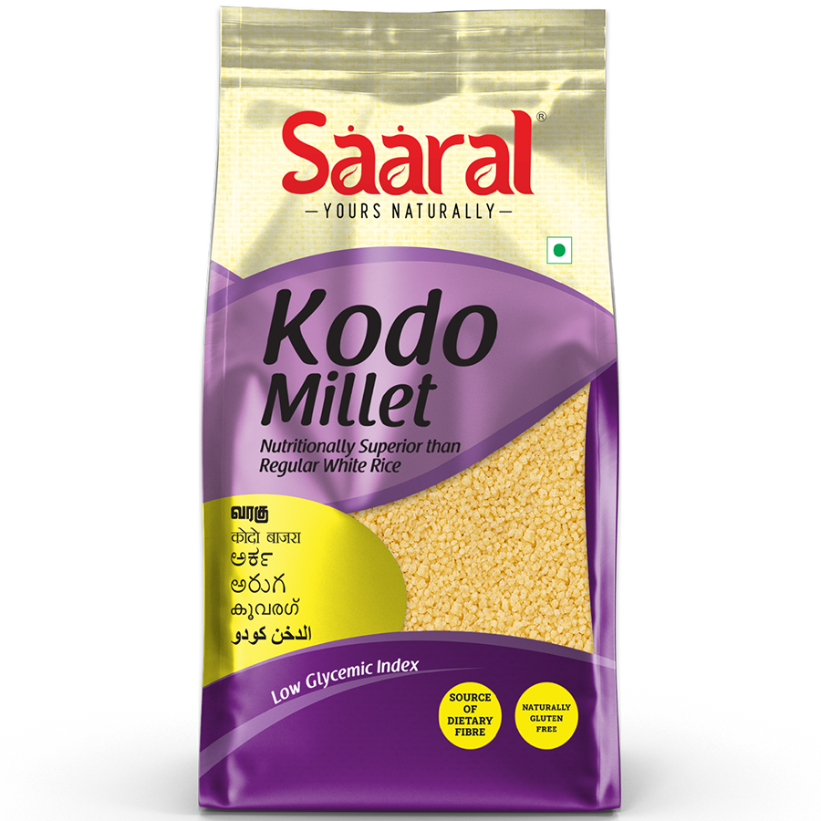 Saaral Kodo Millet – 500 g nutrition packaging view