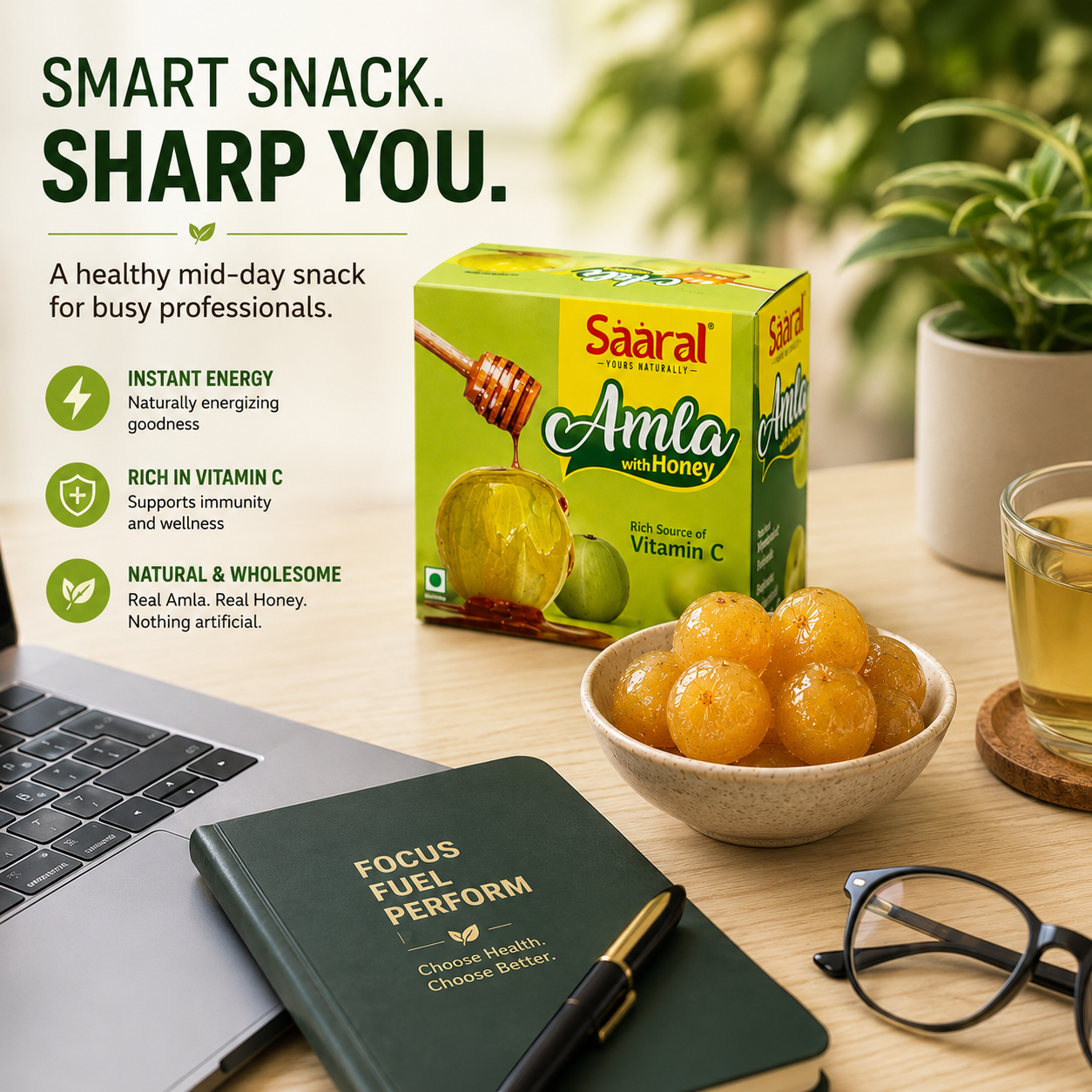 Saaral Amla with Honey – 12 Piece Family Pack