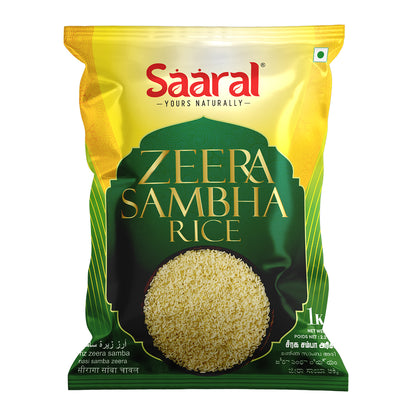 Saaral Seeraga Samba Rice – 1 kg front packaging view
